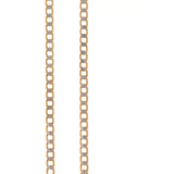Cadena Barbada Diamantada Oro 10k 55cm Joyerías Carolina