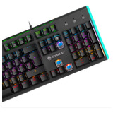 Teclado Gamer Mecanico Cybeat Español Blue Antighosting Led