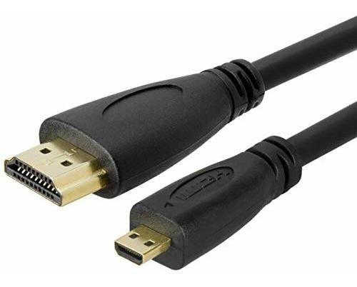 Cable Hdmi Micro A Hdmi 4k60 Uhd 18gbps (1 Pack, 1m)