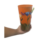 Vaso Enfeite Jardim Quintal Varanda Borboleta Flor