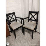 Juego De Comedor, Mesa, 4 Sillas Y 2 Sillones Cabecera