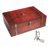 Sicohome Caja Del Tesoro, Caja De Madera Pirata Pequeña De. Color 9-pirat