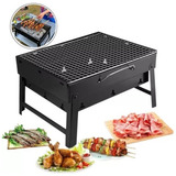 Mini Churrasqueira Grill Portátil Carvão Praia Camping 35cm