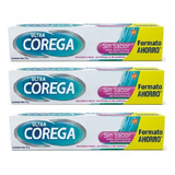 Adhesivo Dental Corega Ultra Crema Sin Sabor 70g Pack 3 Unid