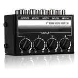 Micrófono Mezclador Pasivo Estéreo Cx400 Audio Mixer De 4 Ca