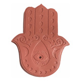 Porta Sahumerios Artesanal Mano De Fátima - Hamsa Coral #o