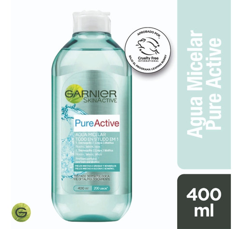 Agua Micelar Pure Active Garnier Skin Active