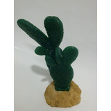 Planta Artificial Cactus Orelha Aquário Terrário Decoração