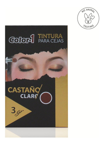 Tinte Cejas Color1 Castañ Claro - g a $5800