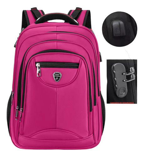 Mochila Masculina Grande Reforçada Notebook Impermeável 50l 