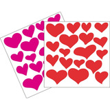 108 Stickers / Corazones Sólidos / San Valentín / Amor 