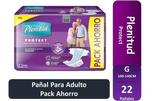  Pañales Adulto Desechables Plenitud Protect 110 Uni Talla G