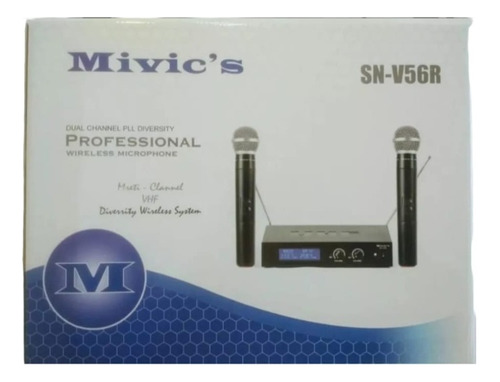 Micrófono Doble Inalámbrico Vhf Mivic's