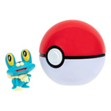 Figura Pokemon Froakie + Poke Bola Pack Batalla 5cm Original