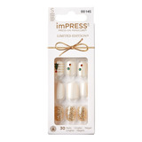 Uñas Impress/press-on - Navidad Jingle Bells