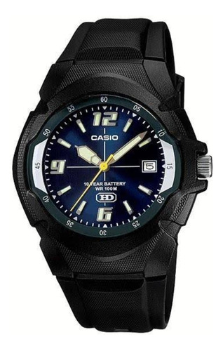Reloj Casio Modelo Mw-600 Caratula Azul