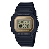 Reloj Casio G-shock Gmd-s5600-1 Hombre Ts Color De La Correa Negro Color Del Bisel Dorado Color Del Fondo Dorado