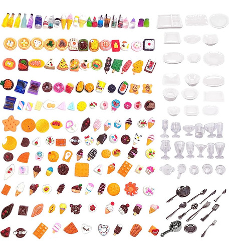 ~? 200pcs Bebidas Alimenticias En Miniatura Para Dollhouse M