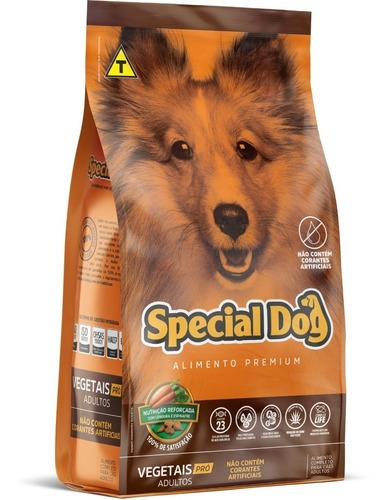 Alimento Special Dog Premium Pró Para Cão Adulto Todos Os Tamanhos Sabor Vegetais Em Sacola De 15kg