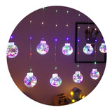 Luces Cascada Esferas Led Navideñas Decorativas Con Figuras