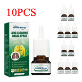 10pc Spray Nasal De Hierbas Orgánicas, Limpieza Pulmonar