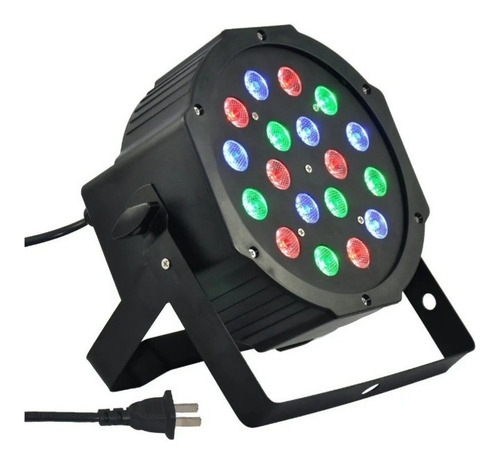 Foco Par 18 Led Audio Ritmico Rgb Dmx 18x1w