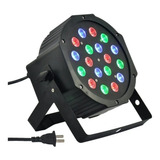 Foco Par 18 Led Audio Ritmico Rgb Dmx 18x1w