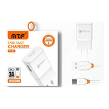 Cargador Para Xiaomi Entrada V8 Microusb Carga Rápida Qc 3.0