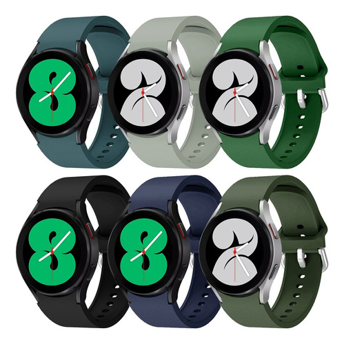 6 Correas Para Samsung Galaxy Watch 5 4 6 Classic Pro 20mm