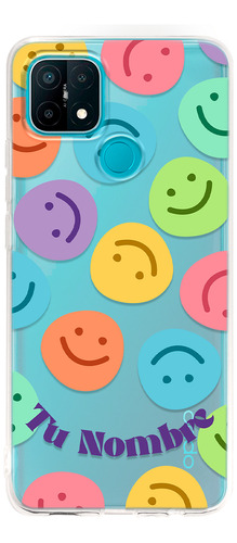 Funda Para Oppo Para Mujer Caritas Felices Tu Nombre