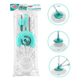 Kit Cabo Mop Giratorio Refil Microfibra Mop Giratorio 360 