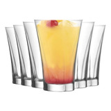 Pack X6 Vasos Vidrio Lav Agua Tragos Cocteles Truva 350ml