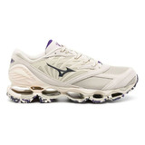 Tênis Masculino Mizuno Wave Prophecy Ls Cor Bege - Adulto 36 Br