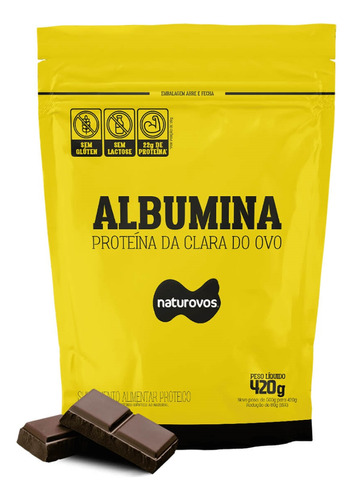 Albumina Proteina Do Ovo 420g Naturovos