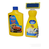 Limpiador De Vestiduras/tapetes 651ml + Shampoo Vest Car 1l