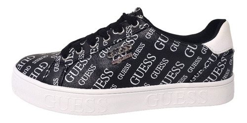 Tenis Guess Original Wgabuzz Negro Blanco + Envío Gratis 