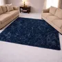 Alfombra Nórdica Living Pelo Largo 140x200 Antideslizante 1.4 M 2 M Azul