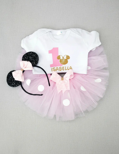 Conjunto Tutú Para Primer Cumpleaños De Mimí Personalizado