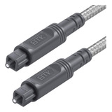 Cable De Audio Óptico Emk Cable Toslink Digital - [nylon Br.