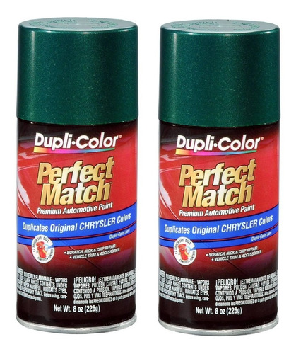 Paq. 2 Pintura En Spray Color Perla Verde Bosque Dupli-color