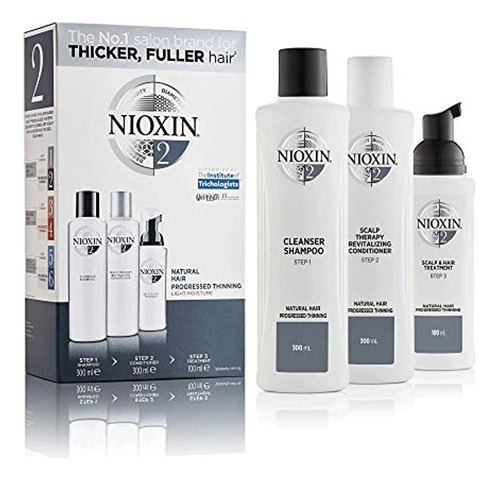 Nioxin System Kit De 2 Cabellos Para Cabello Natural, Para M
