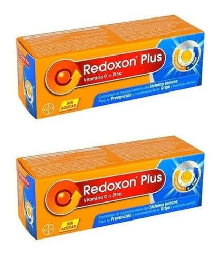 Pack Redoxon Plus Vitamina C + Zinc 2 Con Con 10 Tab C/u