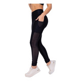 Kit 2 Calça Legging 3d Com Renda Bolso Em Tule 