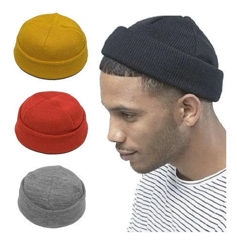 Touca Gorro Curto Raso De Lã Funk Funkeiro Toca Varias Cores