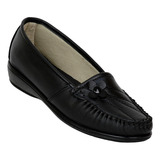Zapato Confort Mujer Salvaje Tentación Negro 16903002 Piel