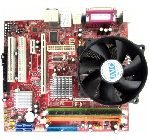 Kit Placa Mãe Celeron 2gb Ddr2 + Cooler C/ Garantia Oferta