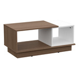 Mesa Ratona Milenial Mesa De Centro Living Carvalho M/blanco