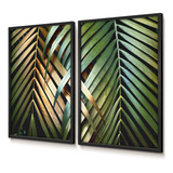 Quadro Decorativo Duo Floral 60x90 Palmeiras Do Éden Quarto