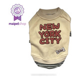 Sudadera Amarilla New York City Para Perro Talla L