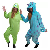 Pijama Monstros Sa Macacão Kigurumi Adulto Infantil + Brinde